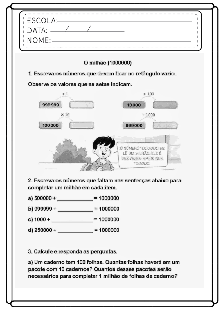 Atividades de Matemática 5 ano - Atividades Escolares